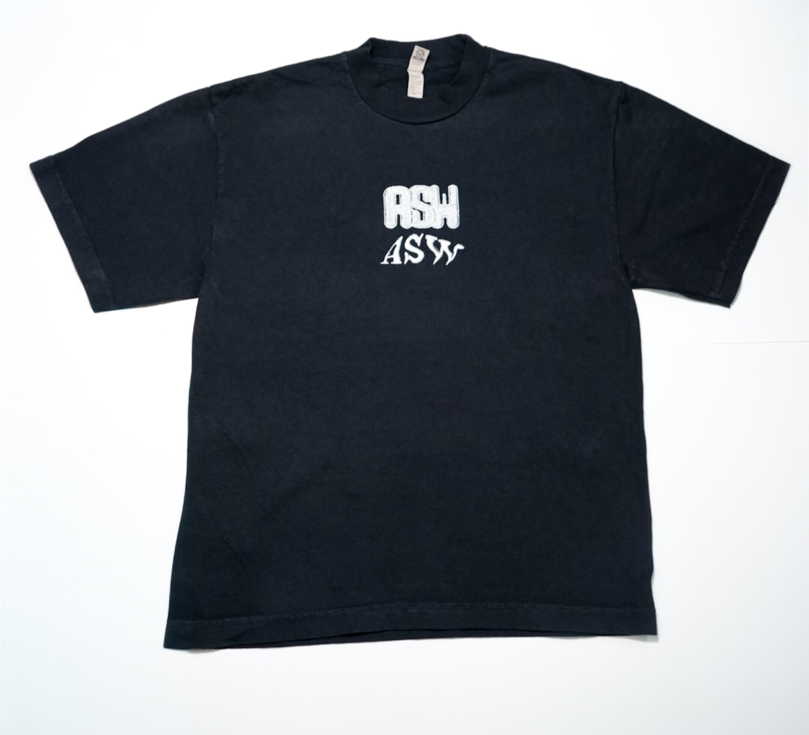 ASW White on Black Tee